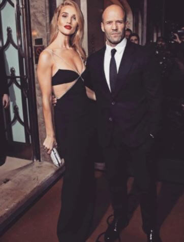 Lee Statham brother Jason Statham with fiancé Rosie Huntington-Whiteley.